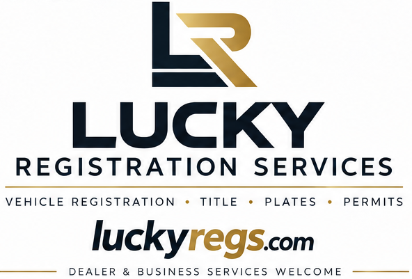 Lucky Registration Services — vehicle registration, title, and paperwork support · luckyregs.com